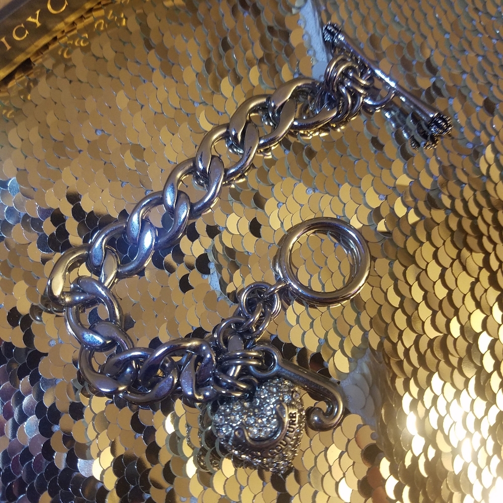 Silver Juicy Couture charm bracelet